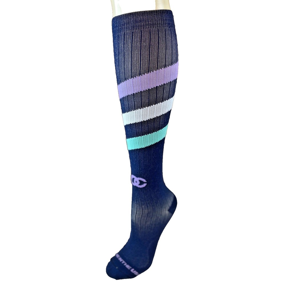 Womens Pro Compression Marathon Black PGB OTC Compression Knee Socks sz S/M